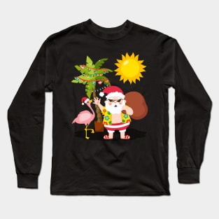 Santa is enjoying the Summer Long Sleeve T-Shirt